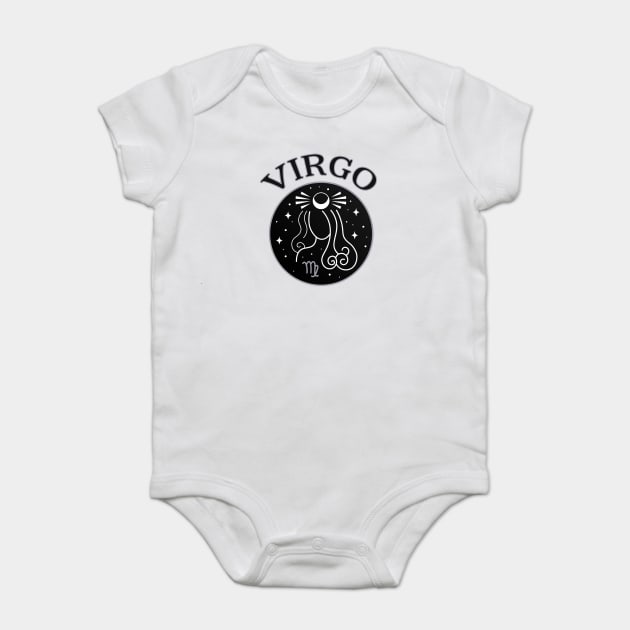 Virgo Star Sign Zodiac Horoscope Cheeky Witch® Baby Bodysuit by Cheeky Witch